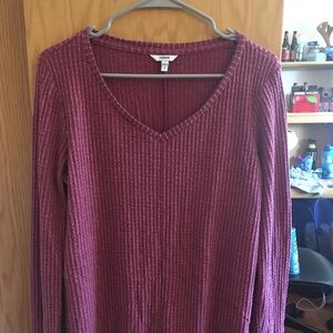 Dark Pink Oversized Sweater